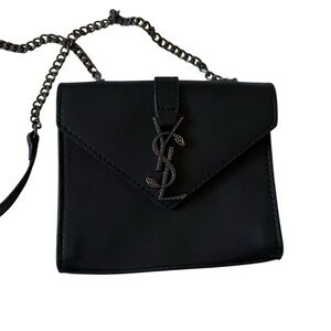 Vintage YSL Saint Laurent Black Crossbody Bag